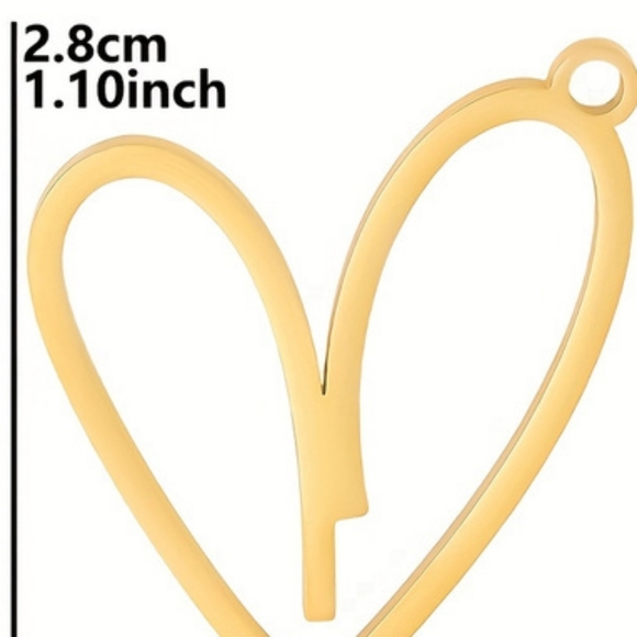 NEW! Stainless steel heart pendant necklace. - Picture 6 of 7